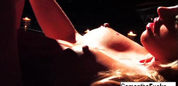  Samantha Saint and Victoria White Play With Candle Wax